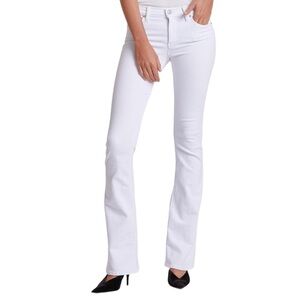 Hudson Women’s Nico Bootxut Petite Midrise Jean in White 2